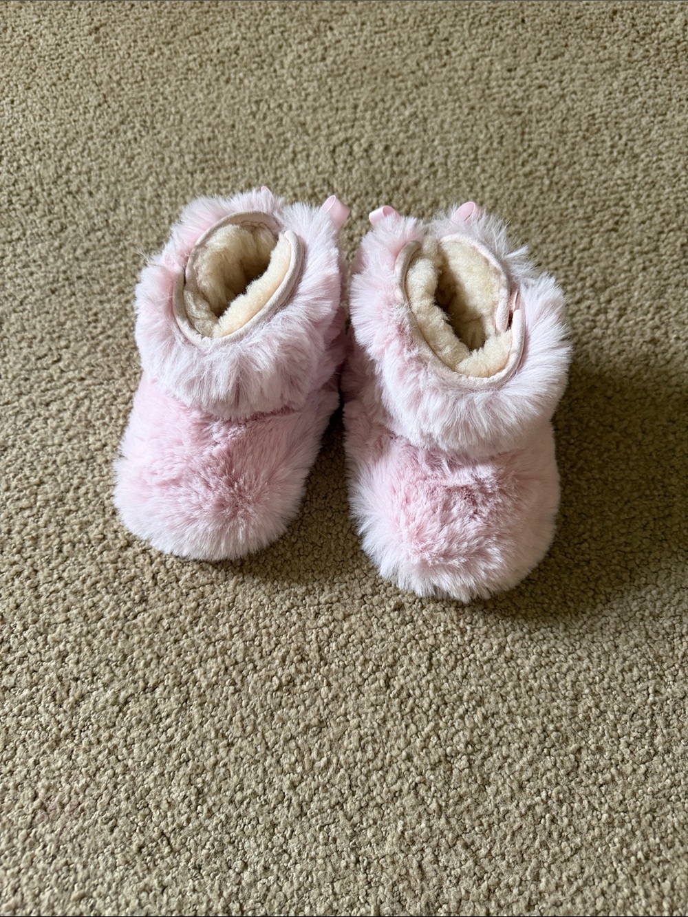 UGG Baby Pink Plush One-Piece Footies